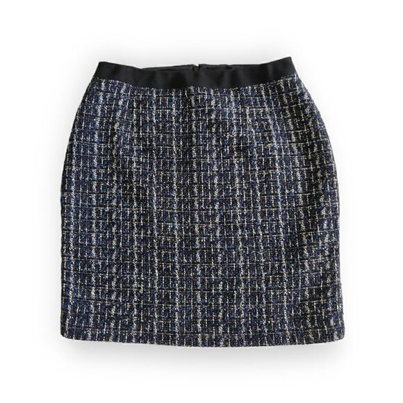 WHBM WHITE HOUSE BLACK MARKET BLUE BLACK CAREER SKIRT SIZE 10 - Picture 2 of 8